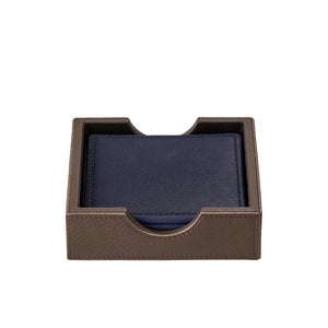 Square Coaster Set in Blue