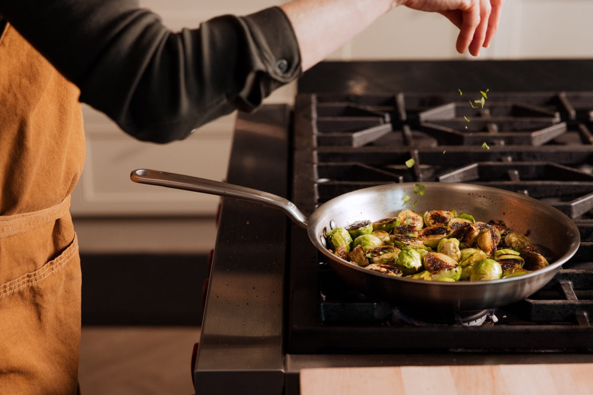 2-Piece Stainless Clad Frying Pan Set