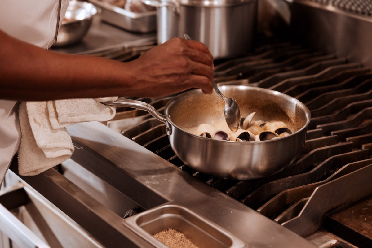 Stainless Clad Saucier in 3 QT