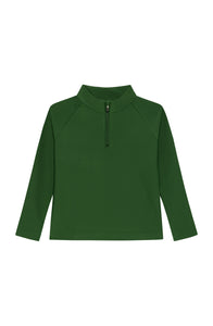 Half-Zip in Dark Green