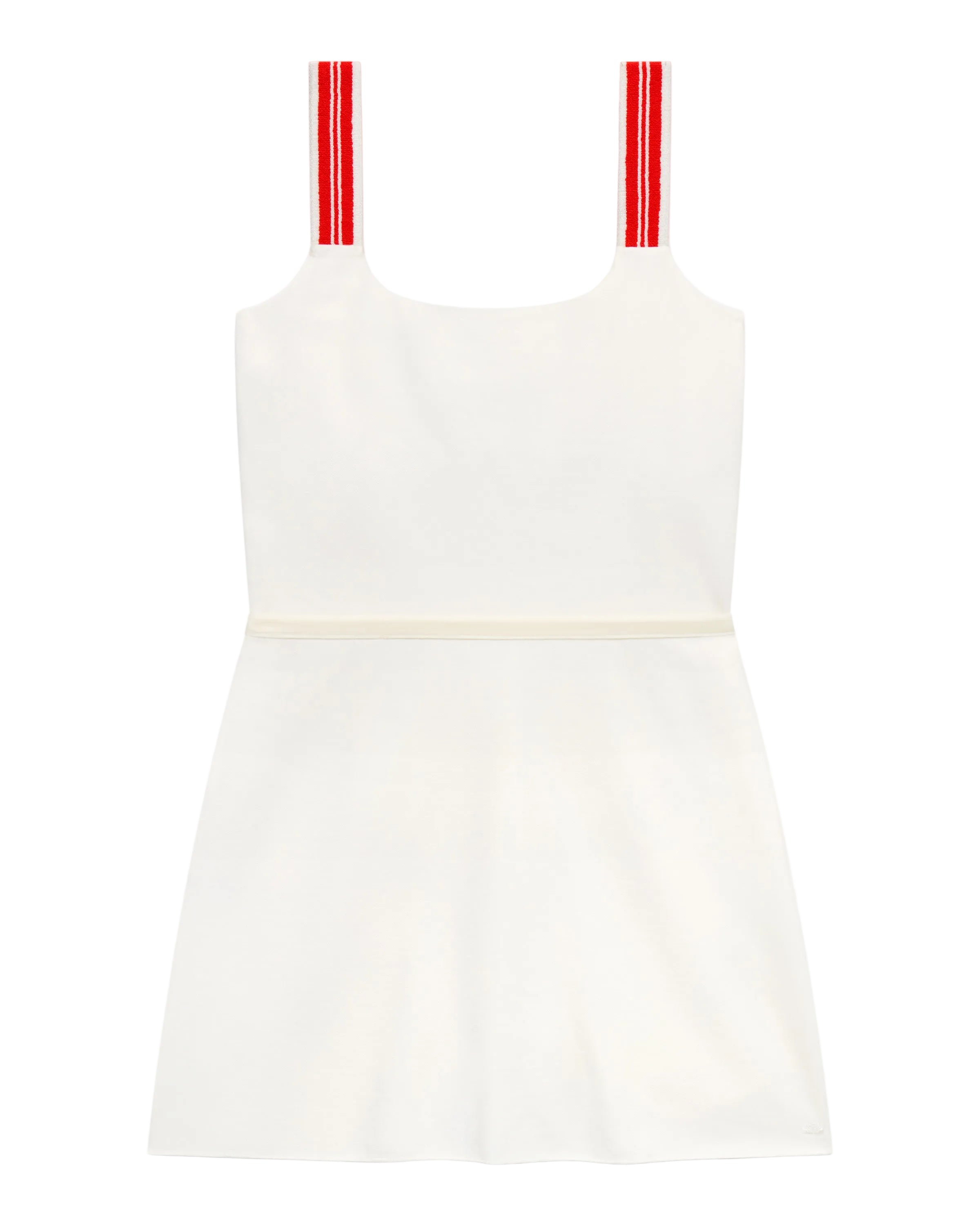 Court Stretch Dress in Tennis White