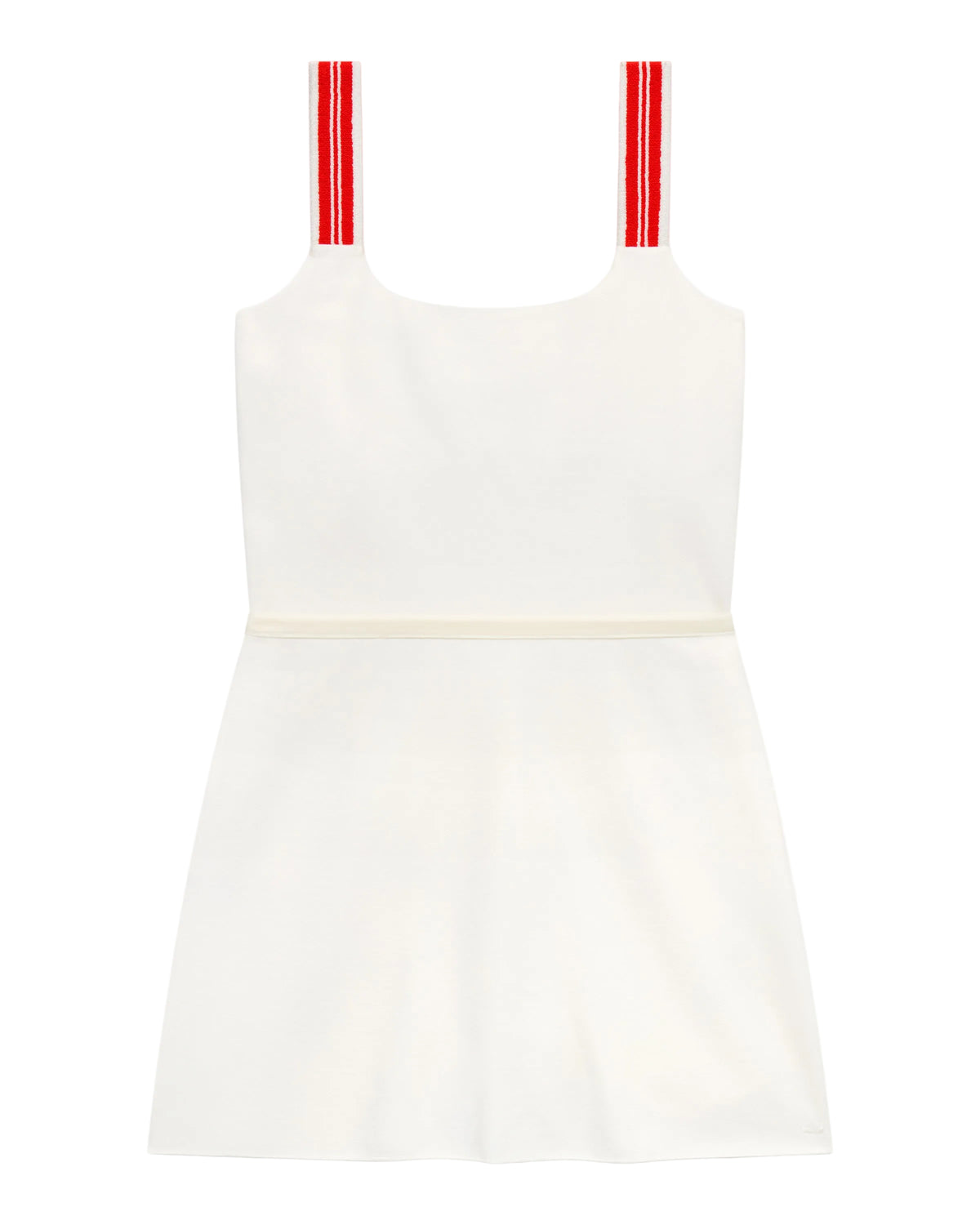 Court Stretch Dress in Tennis White