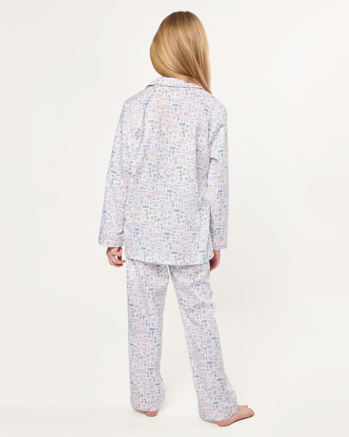 Kid’s Twill Pajama Set in Baking Spirits Bright