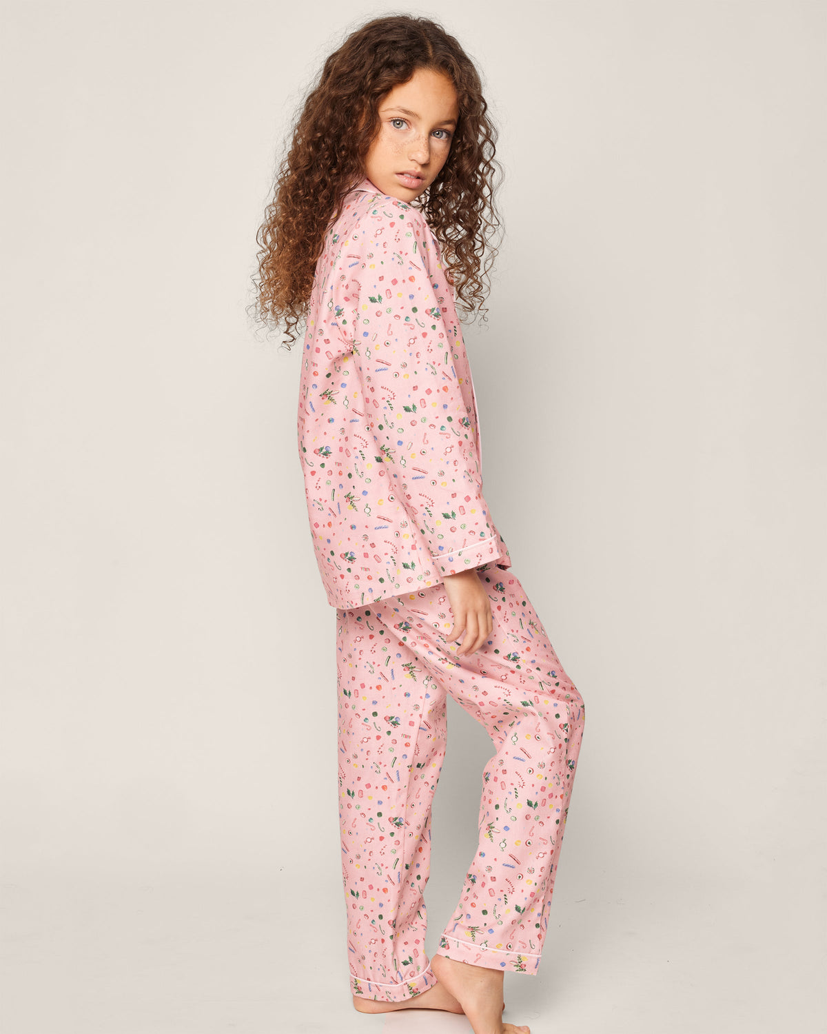 Kid’s Twill Pajama Set in Vintage Sweets