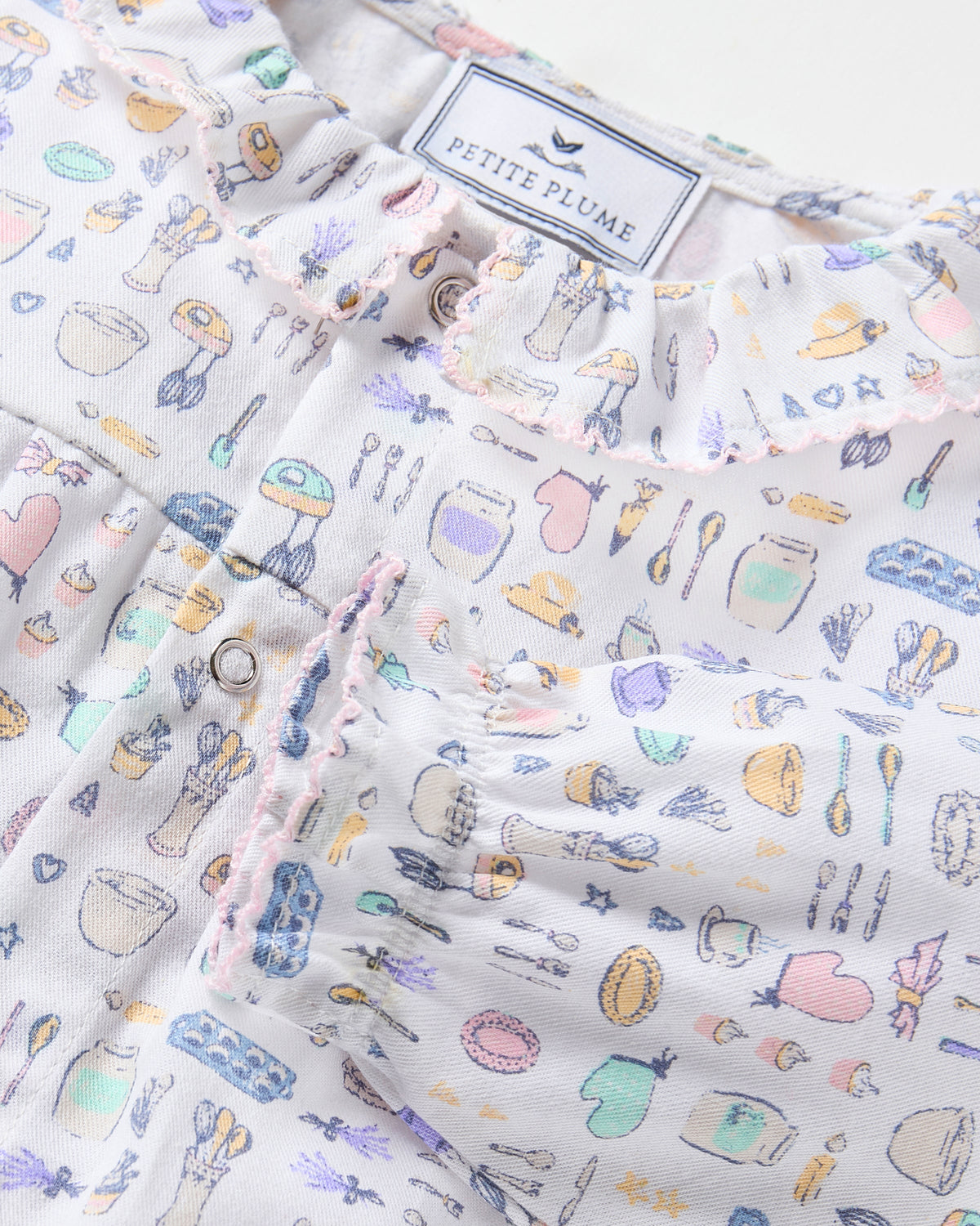 Baby’s Twill Madeline Romper in Baking Spirits Bright