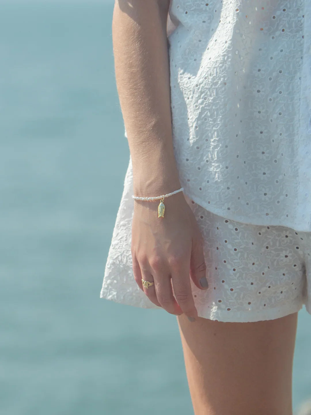 Crew Bracelet in White