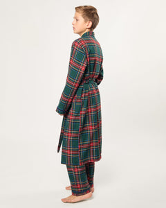 Kid’s Brushed Twill Robe in Kensington Tartan