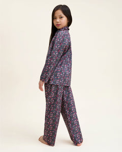 Kid’s Twill Colette Pajama Set in Fleurs de Saison