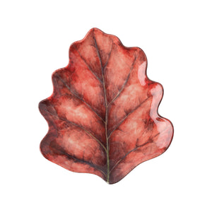 Forest Walk Leaf Plate Assorted in Café Au Lait, Set of 4