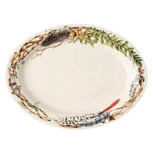 Forest Walk 17" Platter in Café Au Lait