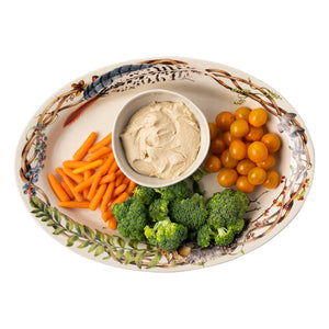 Forest Walk 17" Platter in Café Au Lait