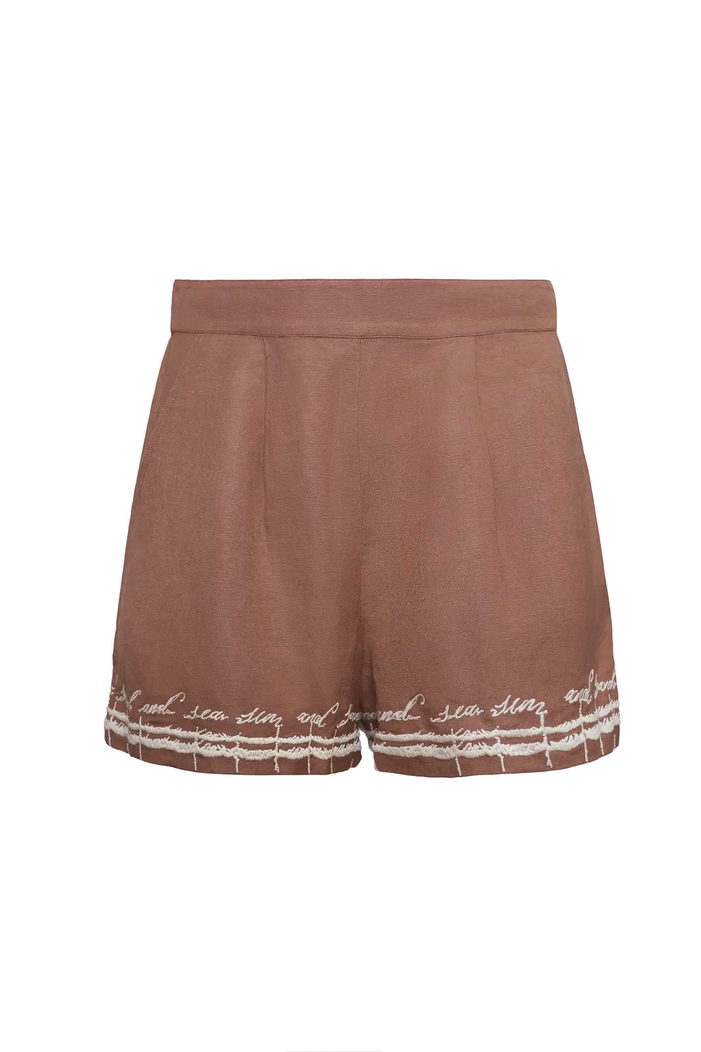 The brown Ashton shorts.