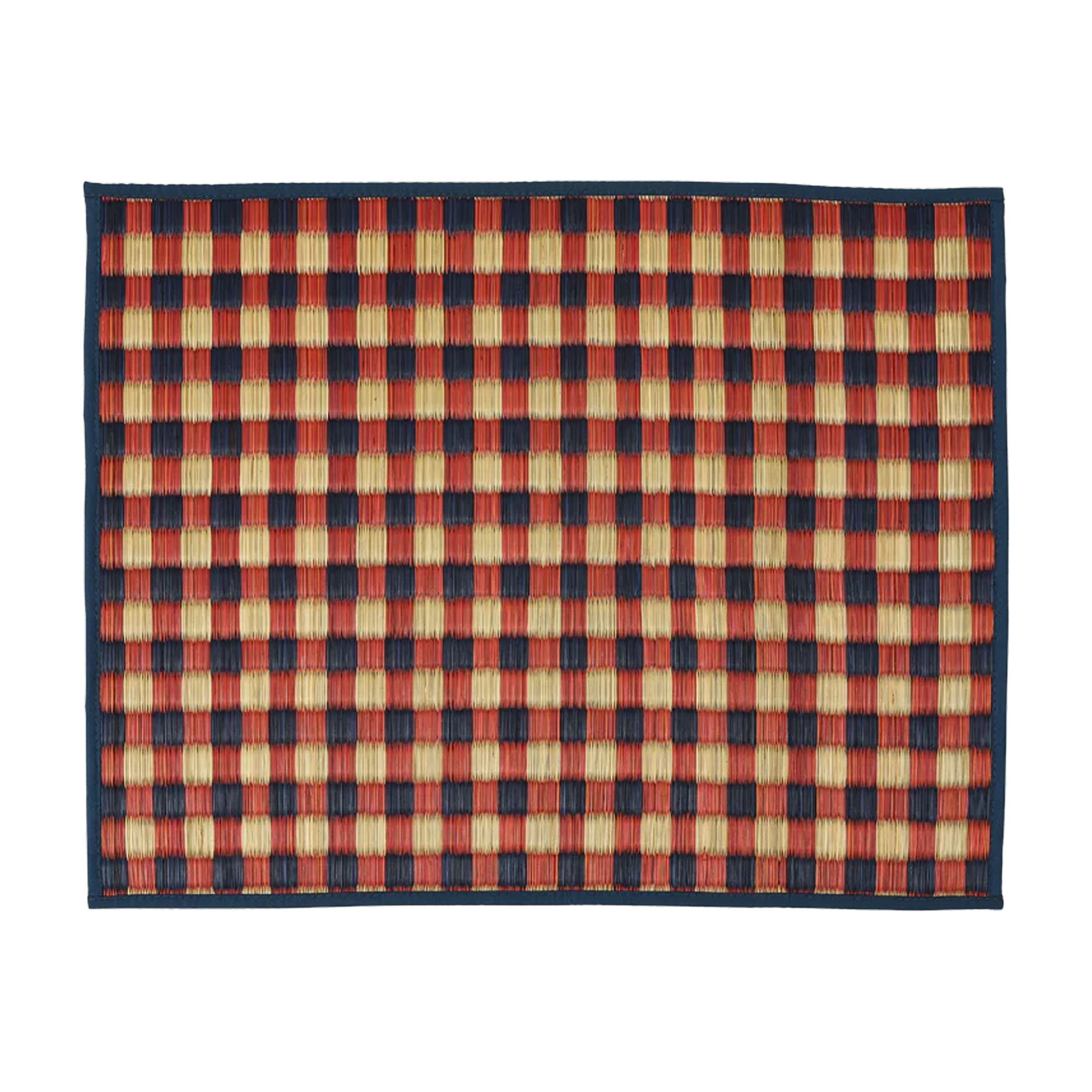 Capri Placemat, Red and Blue