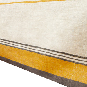Eze 60x60 Tablecloth in Ivory & Mustard