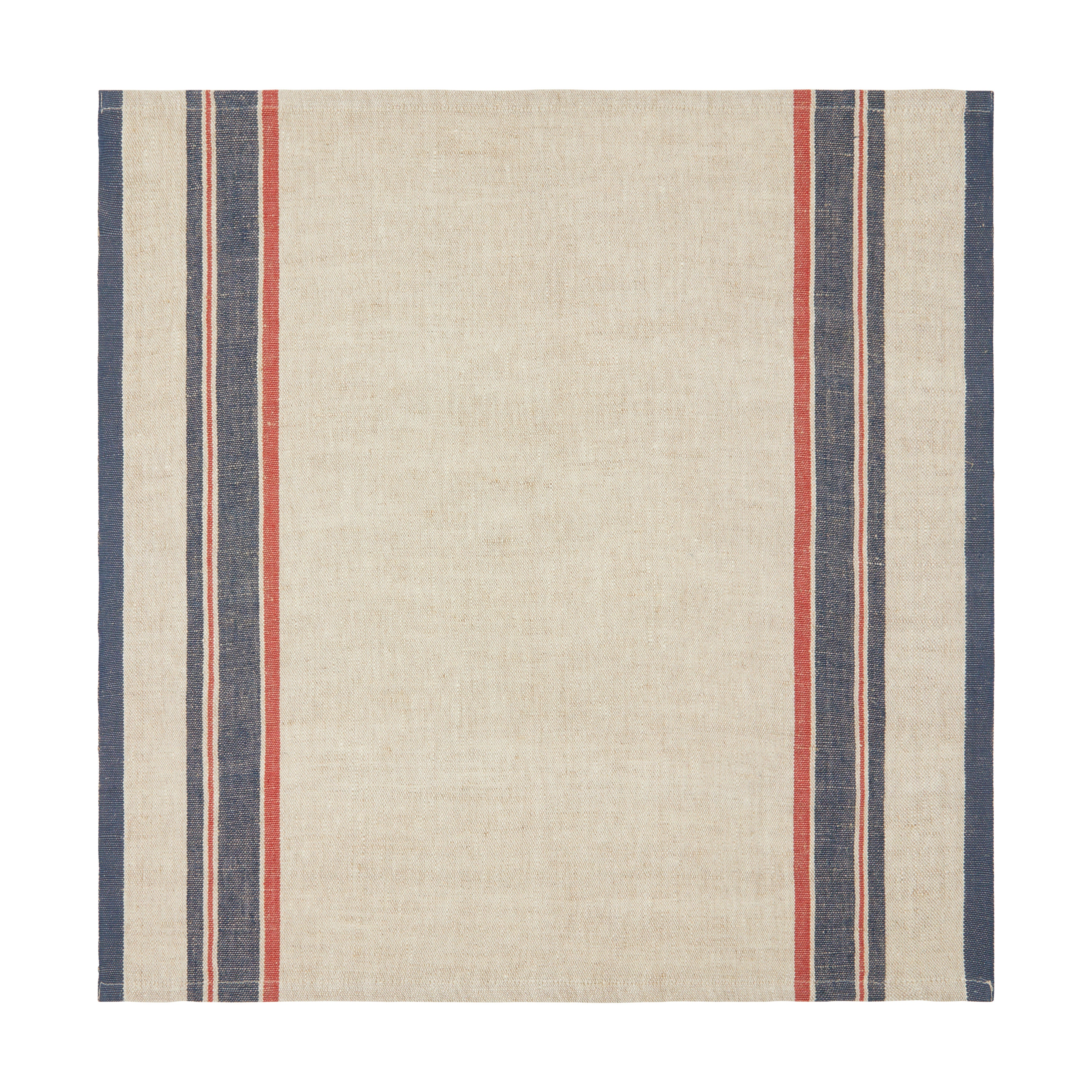 Antibes Napkin in Natural & Red, Set of 4