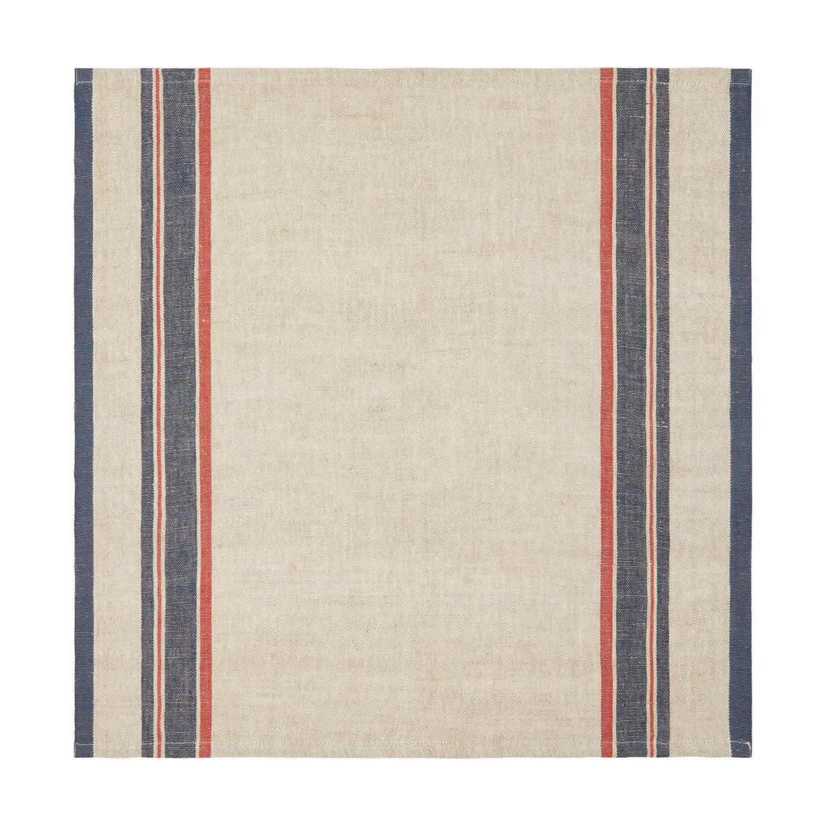 Antibes Napkin in Natural & Red, Set of 4