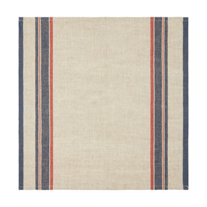 Antibes Napkin in Natural & Red, Set of 4