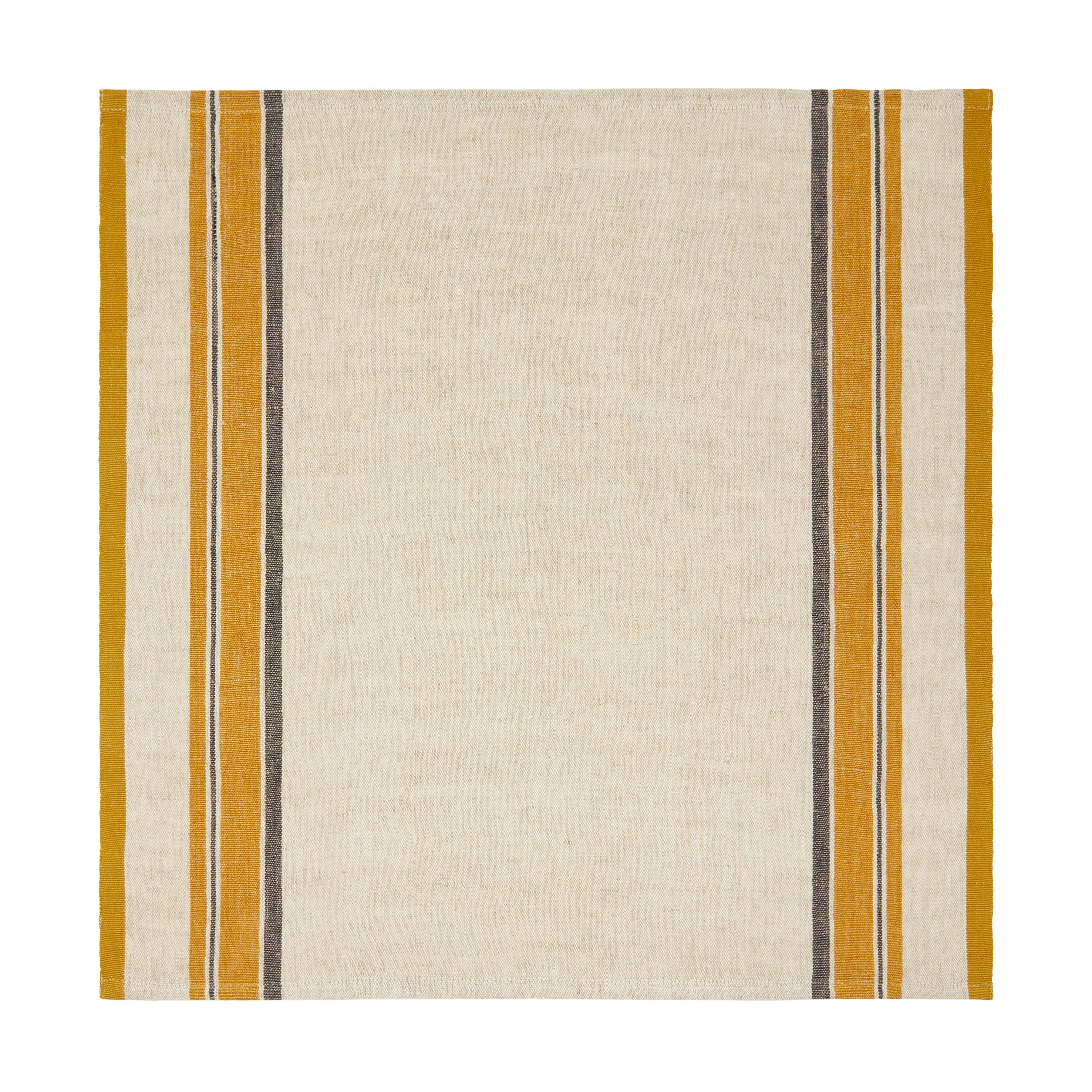 Antibes Napkin in Natural & Mustard, Set of 4