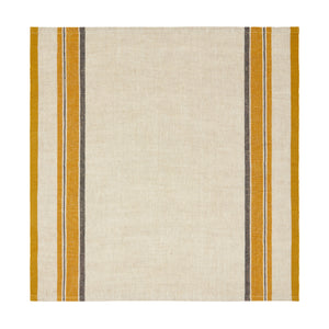 Antibes Napkin in Natural & Mustard, Set of 4