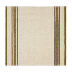 Antibes Napkin in Natural & Green, Set of 4