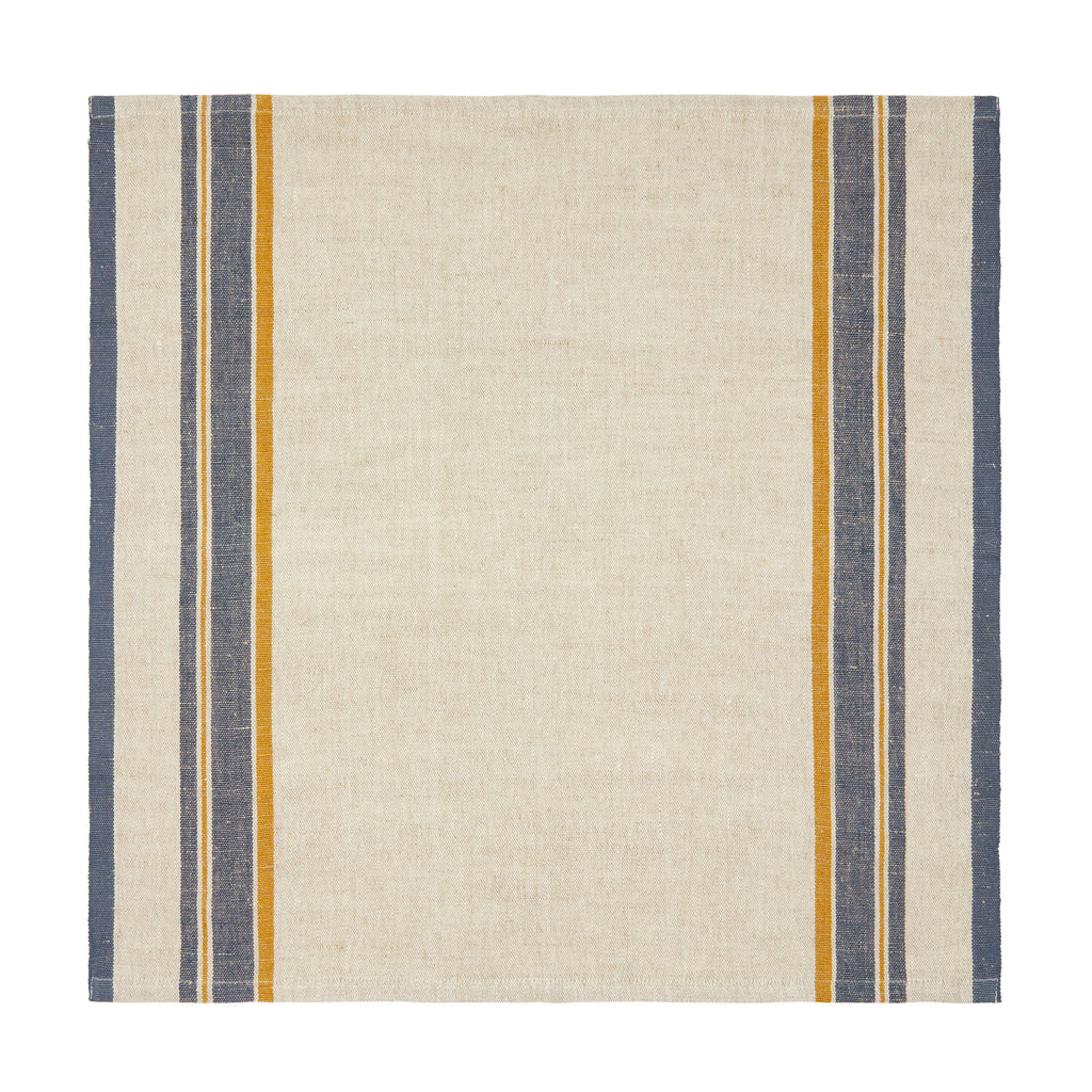 Antibes Napkin in Natural & Blue, Set of 4