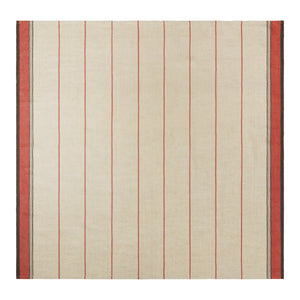 Eze 60x60 Tablecloth in Ivory & Red