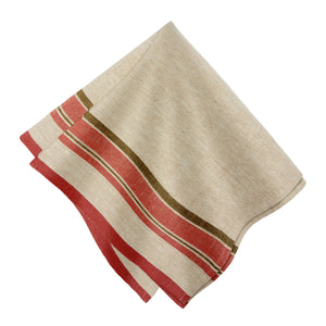 Antibes Napkin in Natural & Sherbert, Set of 4