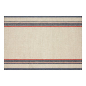Antibes Tea Towels in Natural & Red, Set of 2
