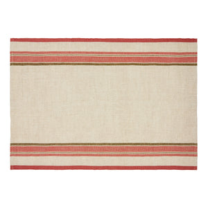 Antibes Tea Towels in Natural & Sherbert, Set of 2