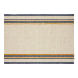 Antibes Tea Towels in Natural & Blue, Set of 2
