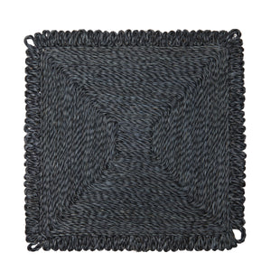 Loopy Square Placemat in Navy, Set of 4