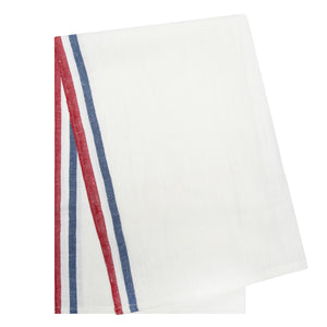 Normandy Tea Towels in Red, White, & Blue Stripes, Set of 2