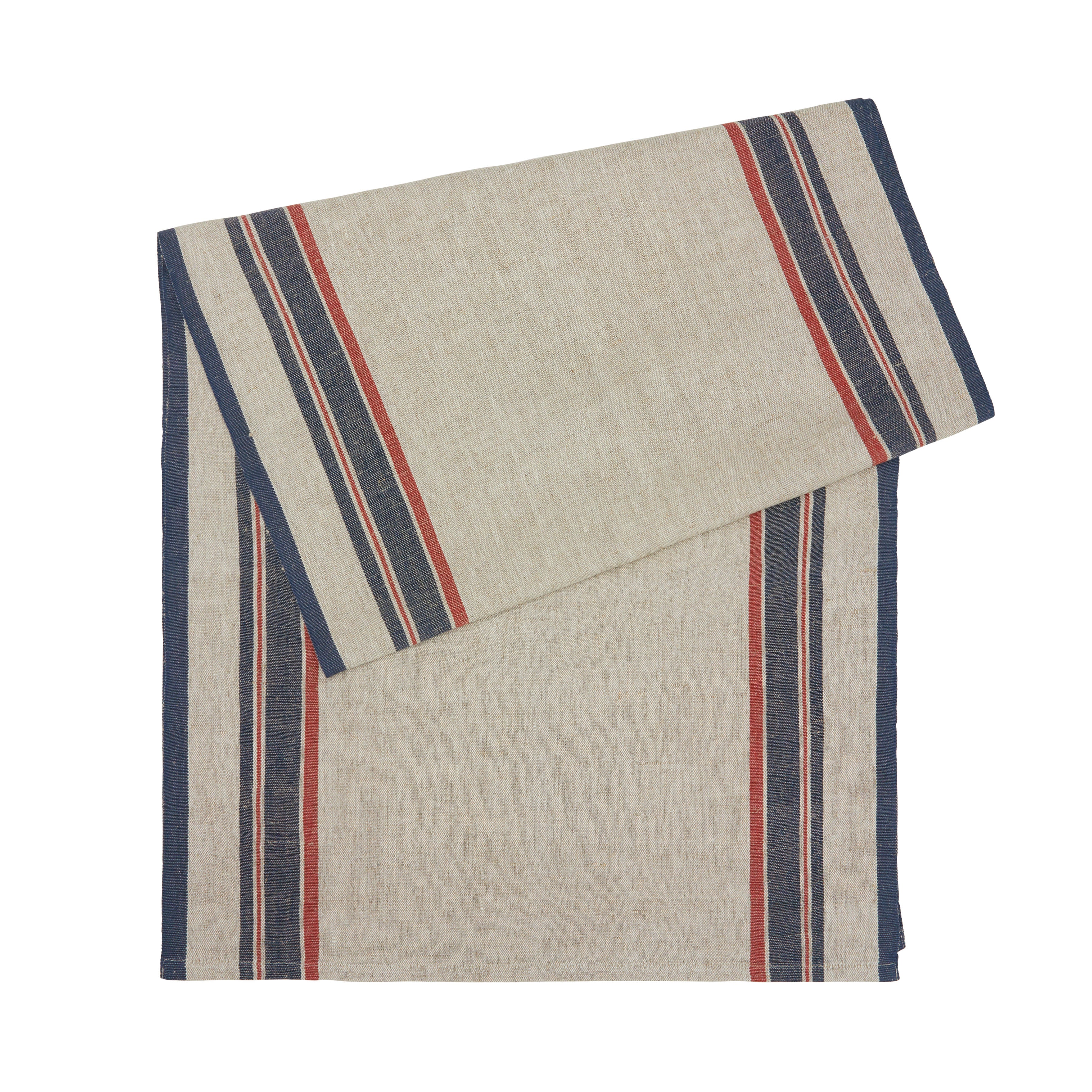 Antibes 20x72 Runner in Natural & Red