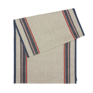 Antibes 20x72 Runner in Natural & Red