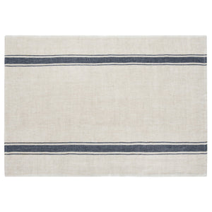 Marseille Tea Towels in Olive Green & Natural, Set of 2