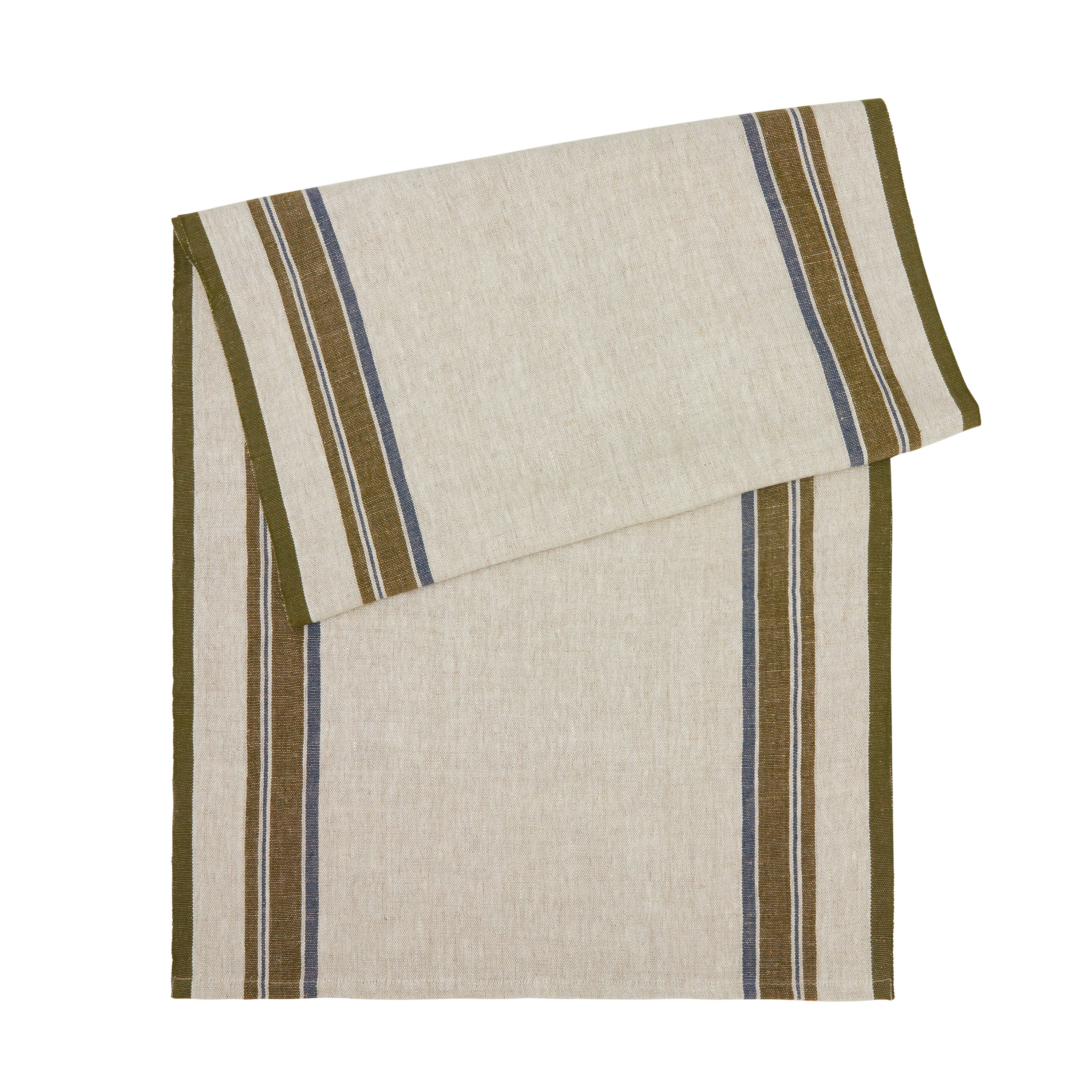 Antibes 20x72 Runner in Natural & Green