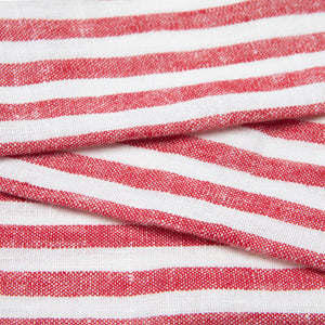 Brittany White Napkins in White & Red, Set of 4