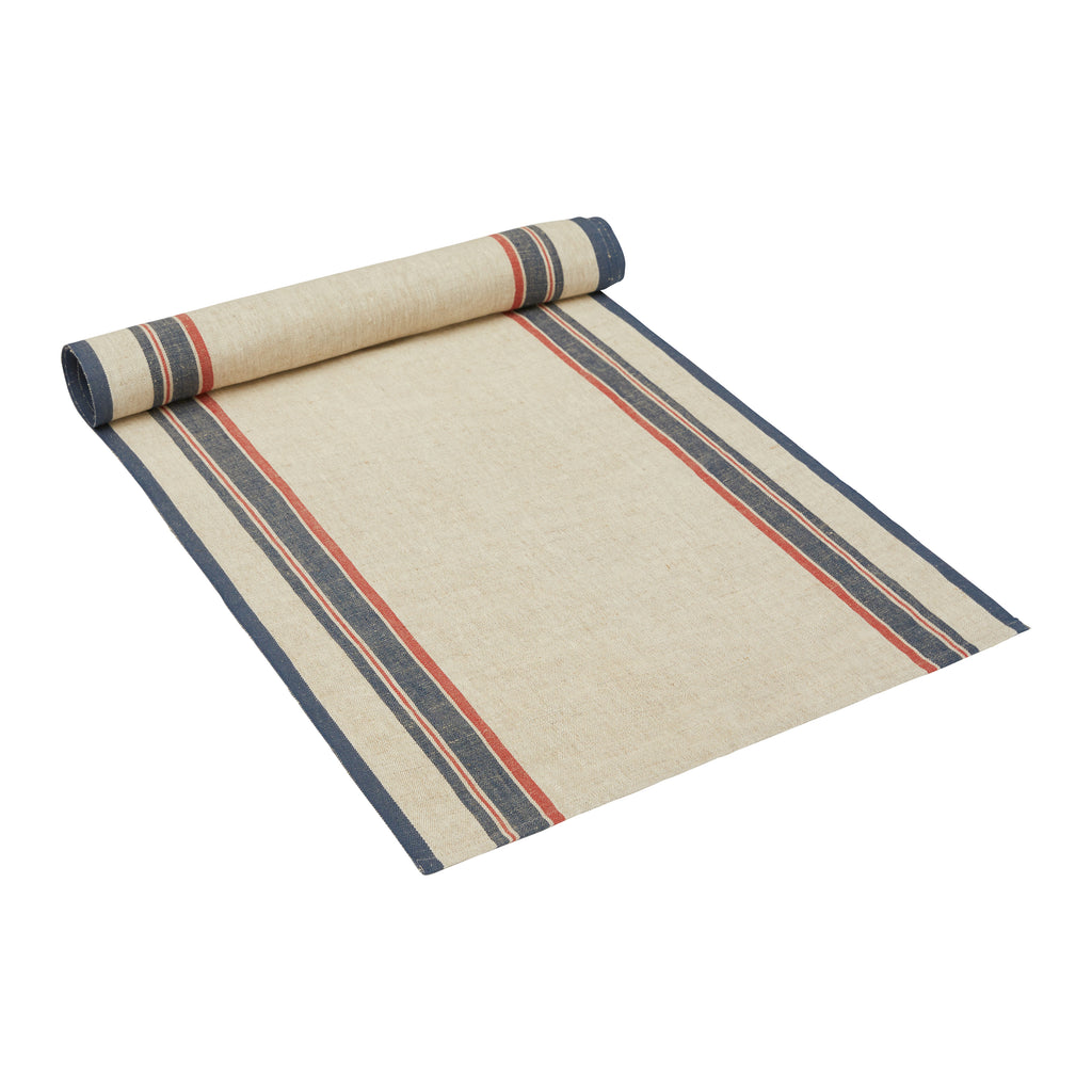 Antibes 20x72 Runner in Natural & Red