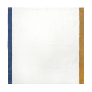 Paris Napkins in Blue & Mustard, Set of 4