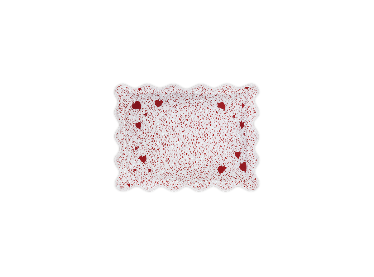 Matouk Schumacher Celine Hearts Mini Pillow