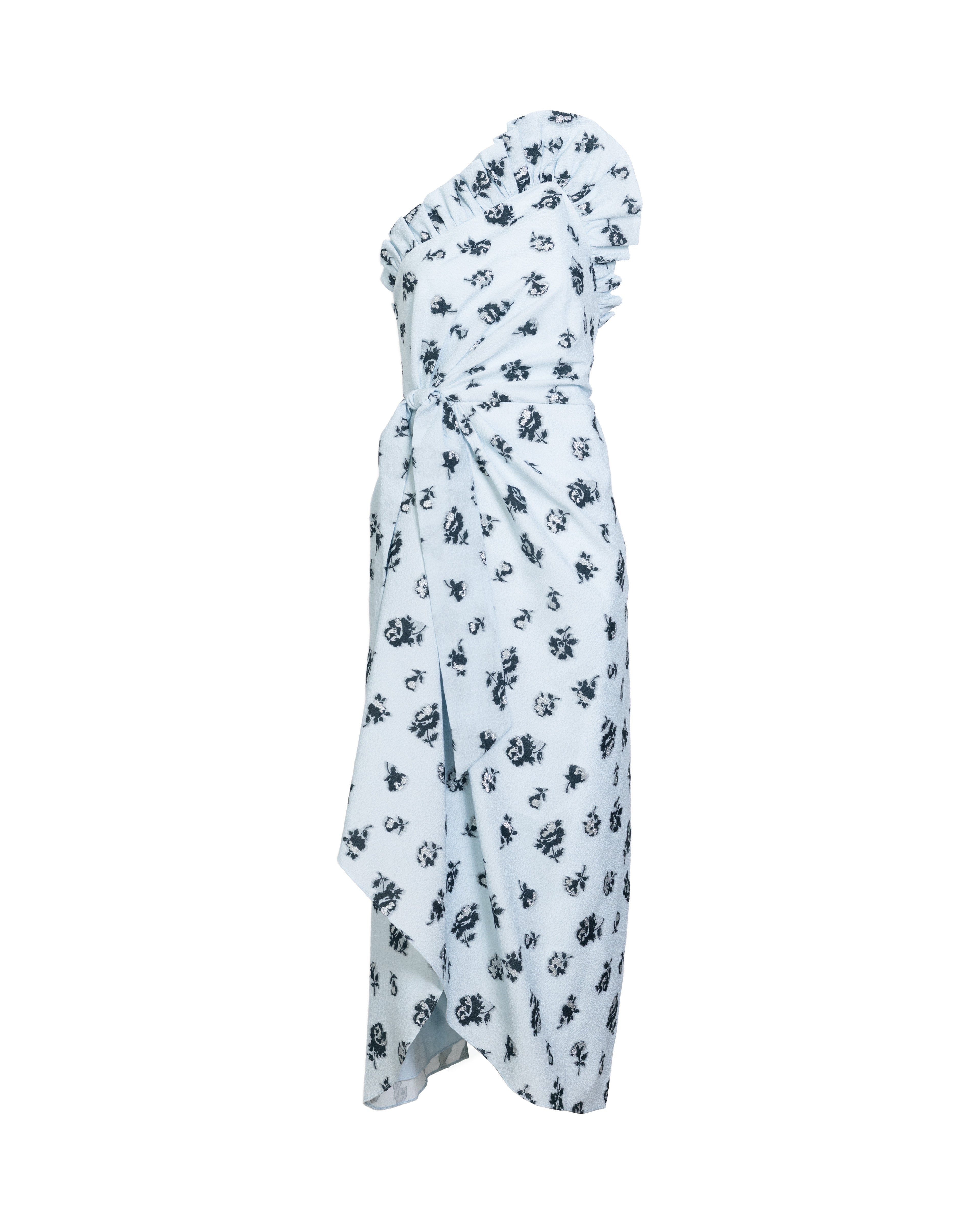 Charlotte Floral Dress in Pale Topaz/Noir Multi