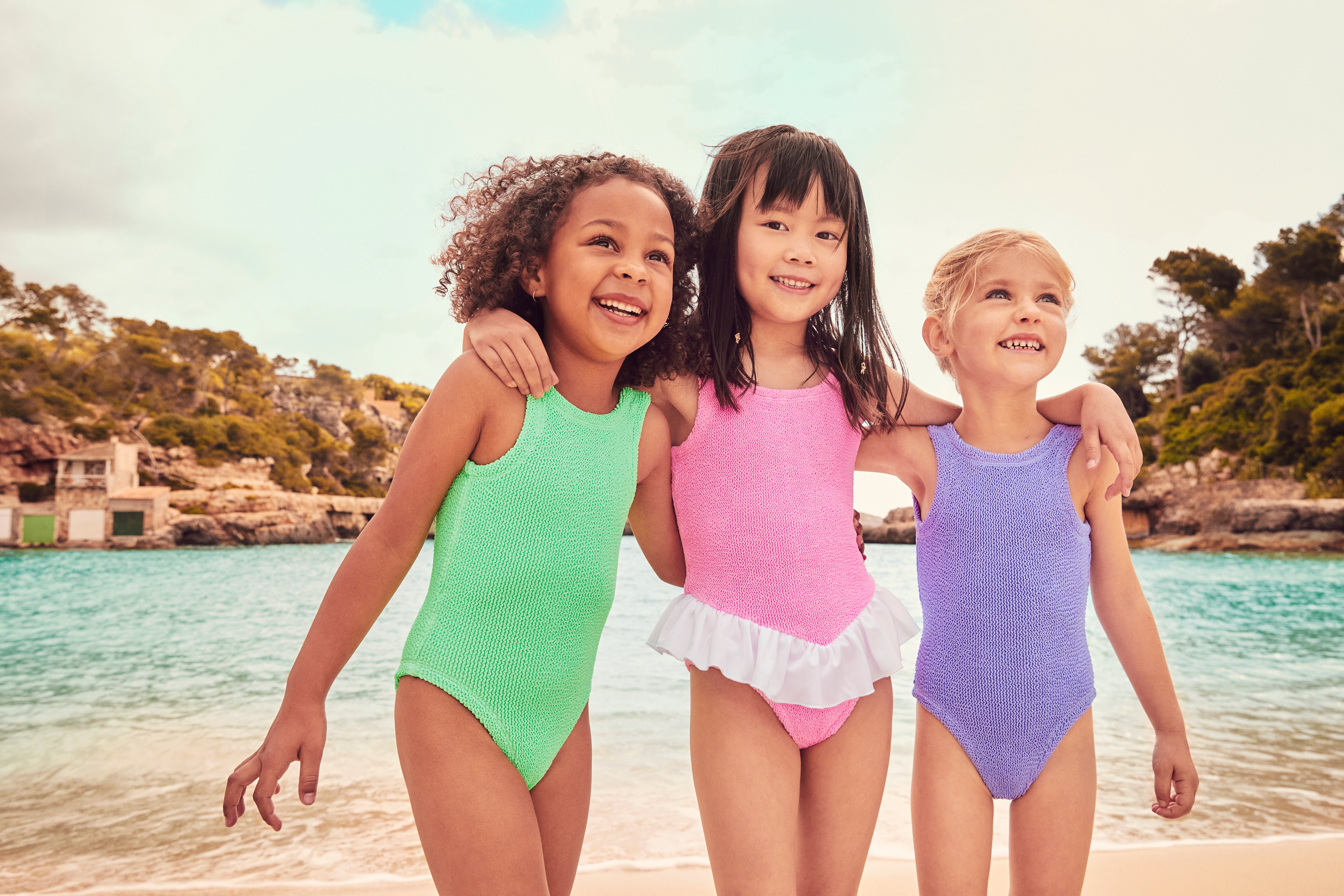 Kids Denise Swimsuit in Bubblegum