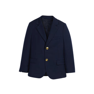 Classic Wool Blazer in Navy
