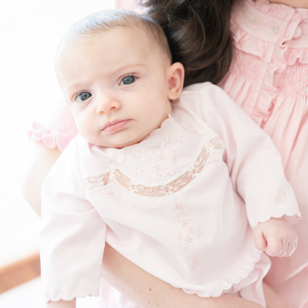 Baby's First Shirt & Bloomers in Pink