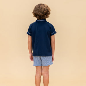 William Boy Polo Set in Classic Gingham Pumpkin