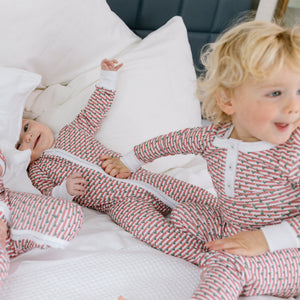 Christmas Tree Stripe Two Piece Pajama 
