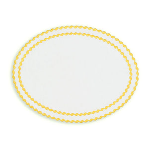 Cora Placemat And Napkin Set In Yellow