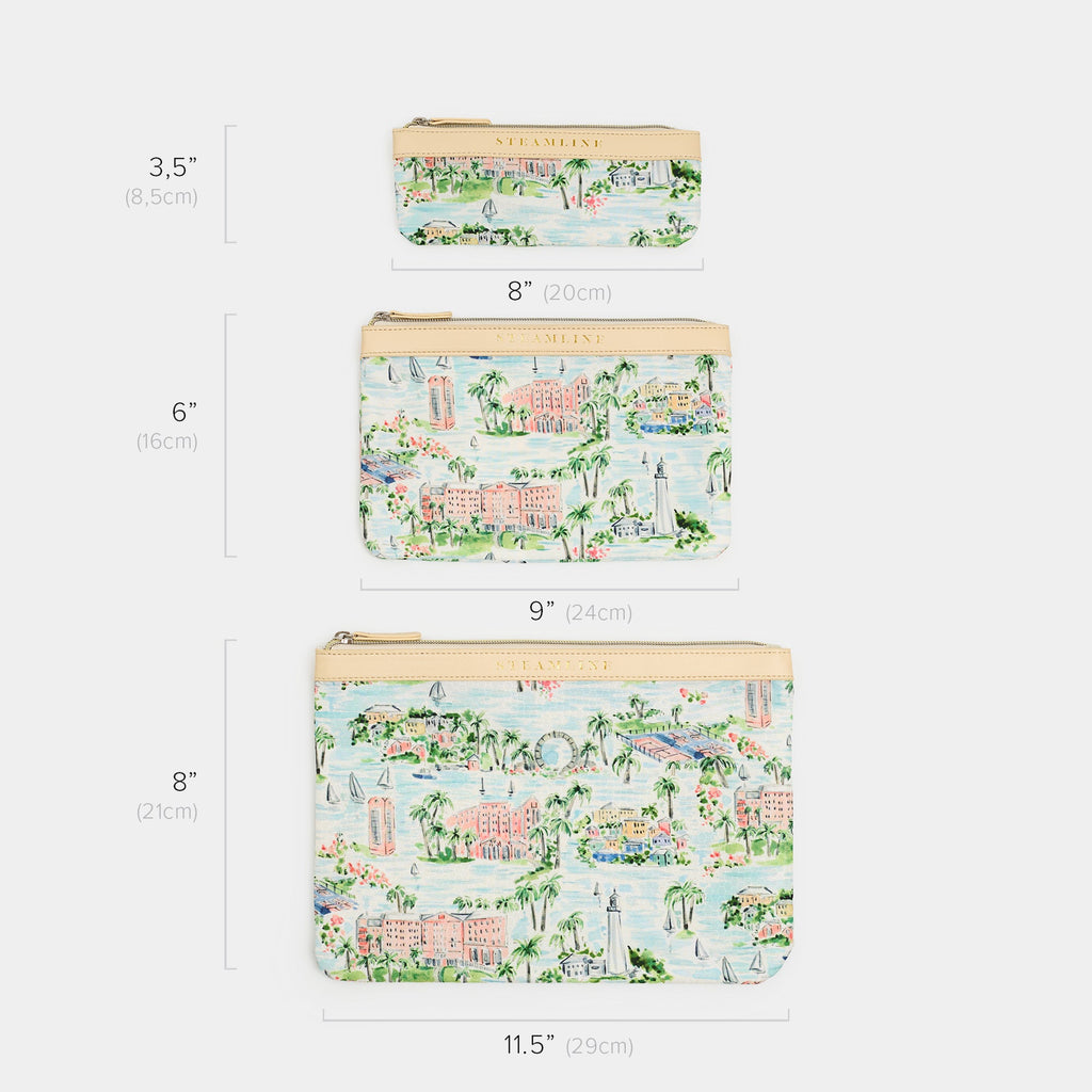 The Hamilton Princess Bermuda x SteamLine Cosmetic Case Set