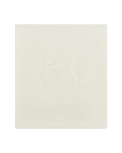 Crest Cashmere Blanket in Ivory