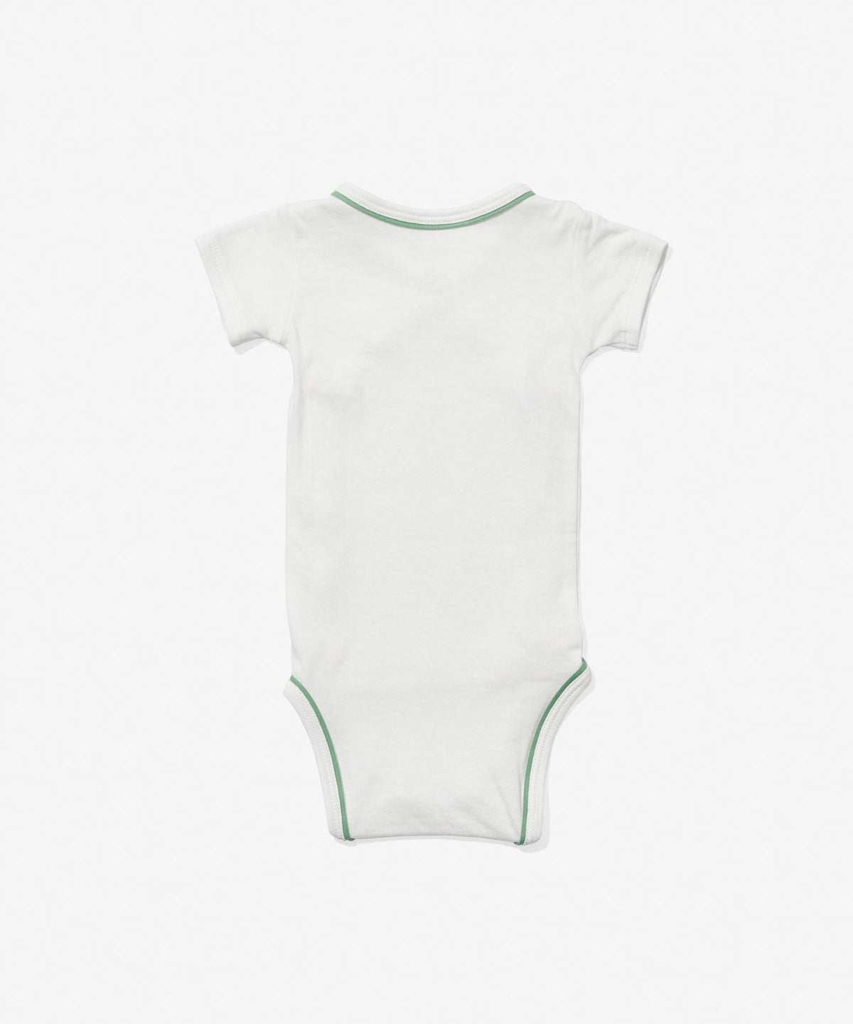 Crossbody Short Sleeve One-piece in Seafoam Piping